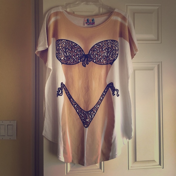 bikini print cover up